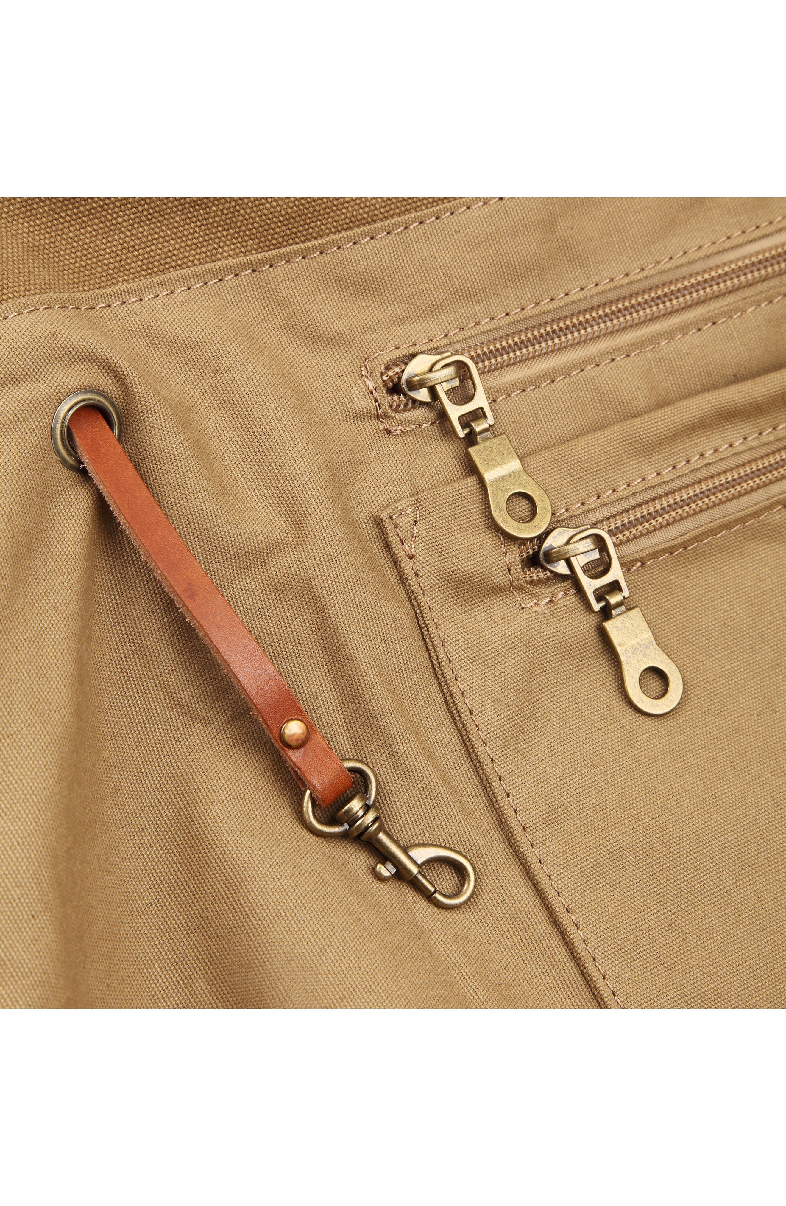 Redwood Canvas Shopper Bag, Alternate, color, KHAKI