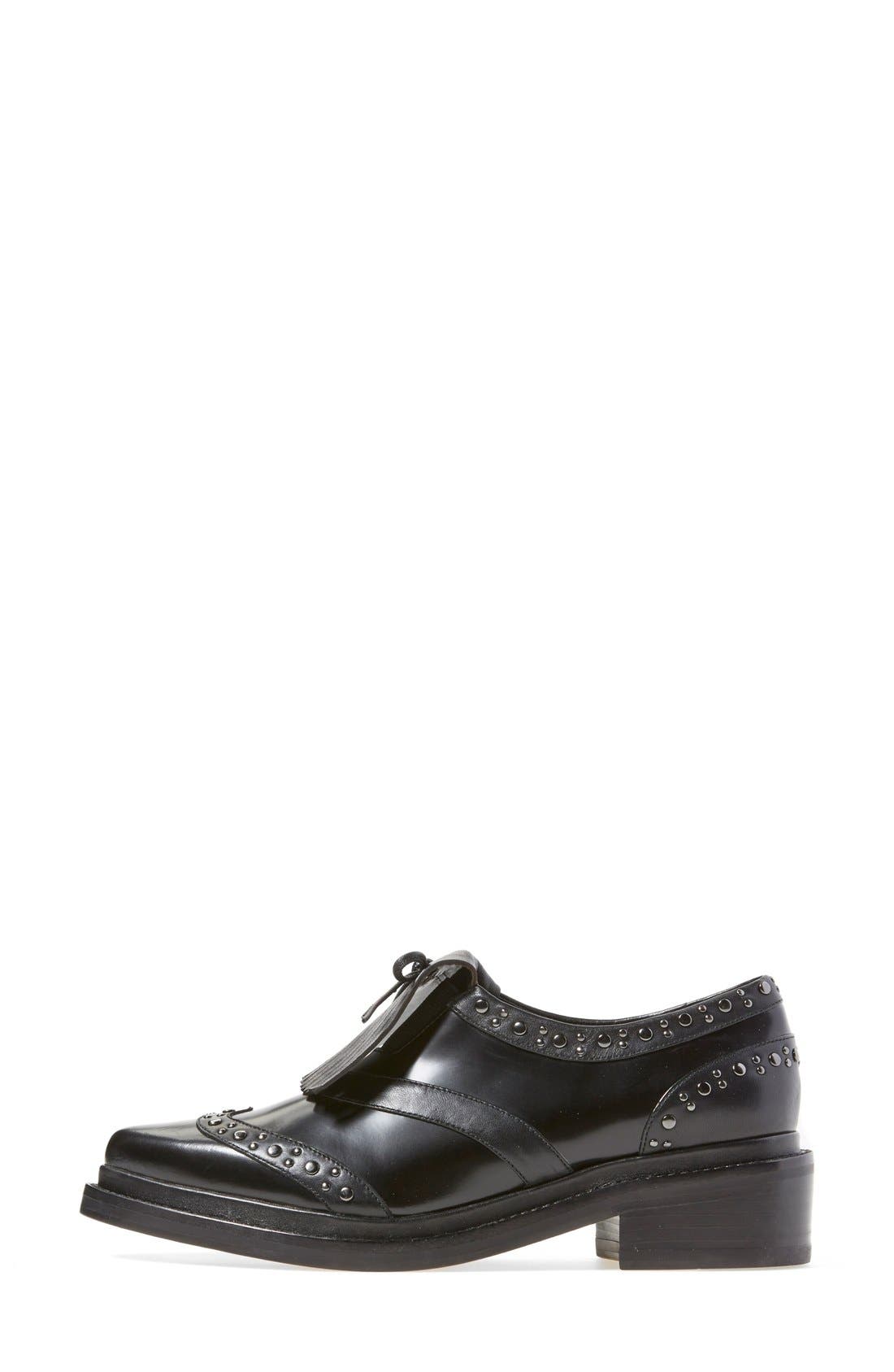 'Hollis' Loafer, Alternate, color, BLACK BOX