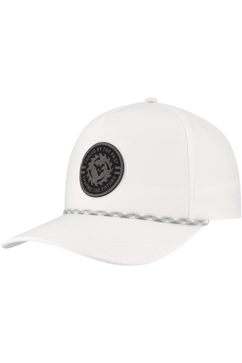 Men's Legacy Athletic  White West Virginia Mountaineers Built on Bravery Caddy Adjustable Hat, Main, color, White