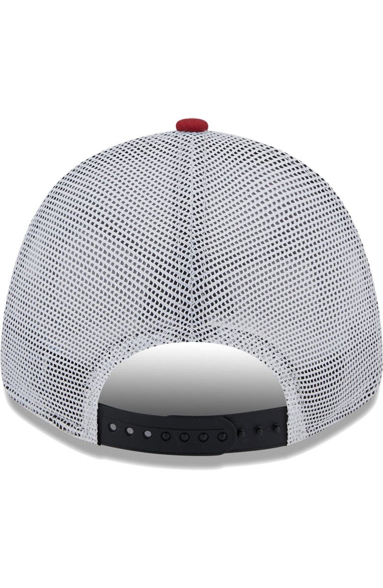 New Era Men's New Era Black/Red Atlanta United FC Patch 9FORTY Trucker Snapback Hat, Alternate, color, 