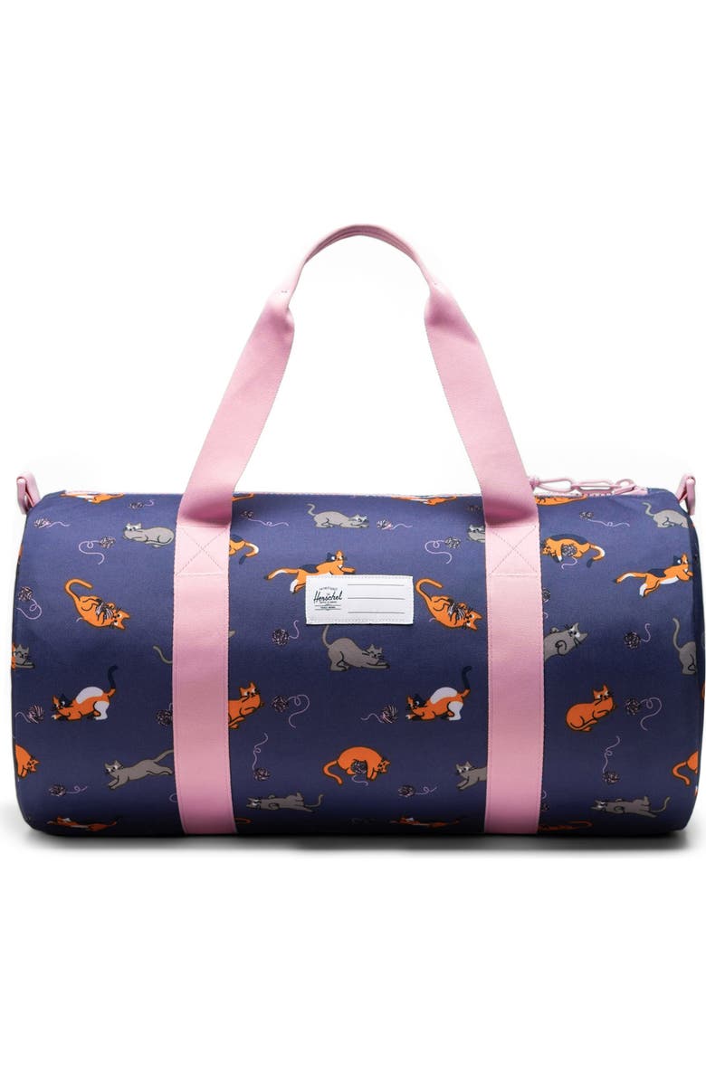 Herschel Supply Co. Kids' Classic Little Duffle Bag, Alternate, color, Playing Cats