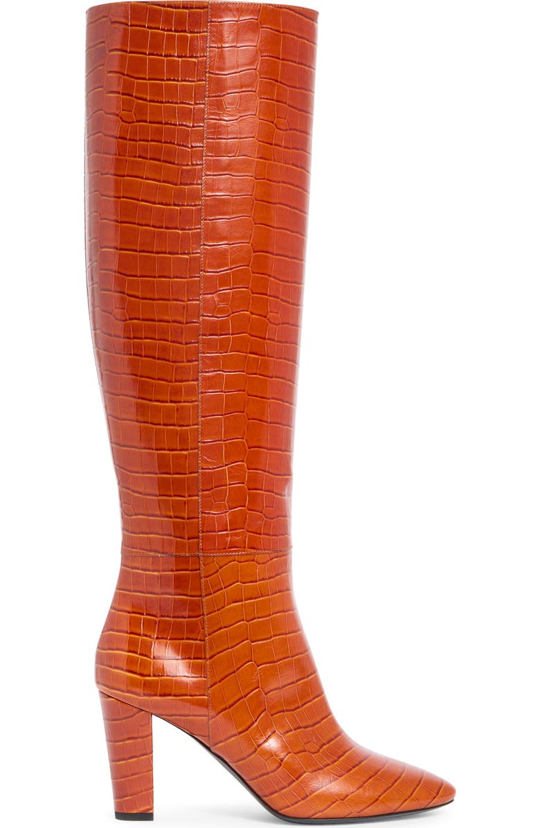 Longchamp Knee High Boot, Alternate, color, Cognac
