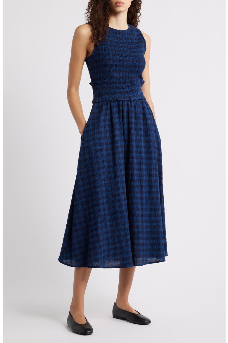 Saquarema A-Line Dress, Main, color, BLEU MARINE