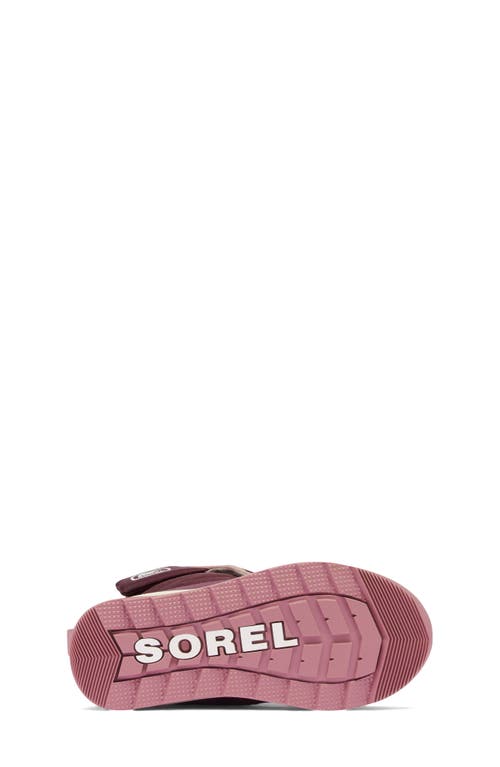 Sorel Kids' Whitney Ii Faux Fur Lined Waterproof Snow Boot In Epic Plum/dazed Mauve