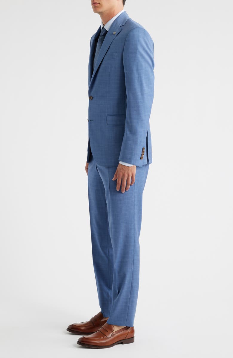 Jack Victor Esprit Light Blue Screen Weave Super 100s Wool Suit, Alternate, color, Light Blue