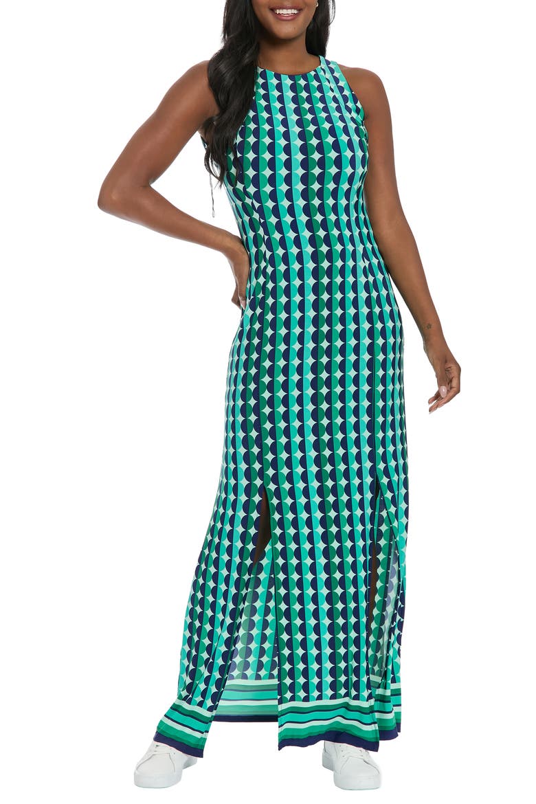 Carwash Sleeveless Maxi Dress, Main, color, MINT/ GREEN