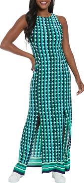 London Times Carwash Sleeveless Maxi Dress