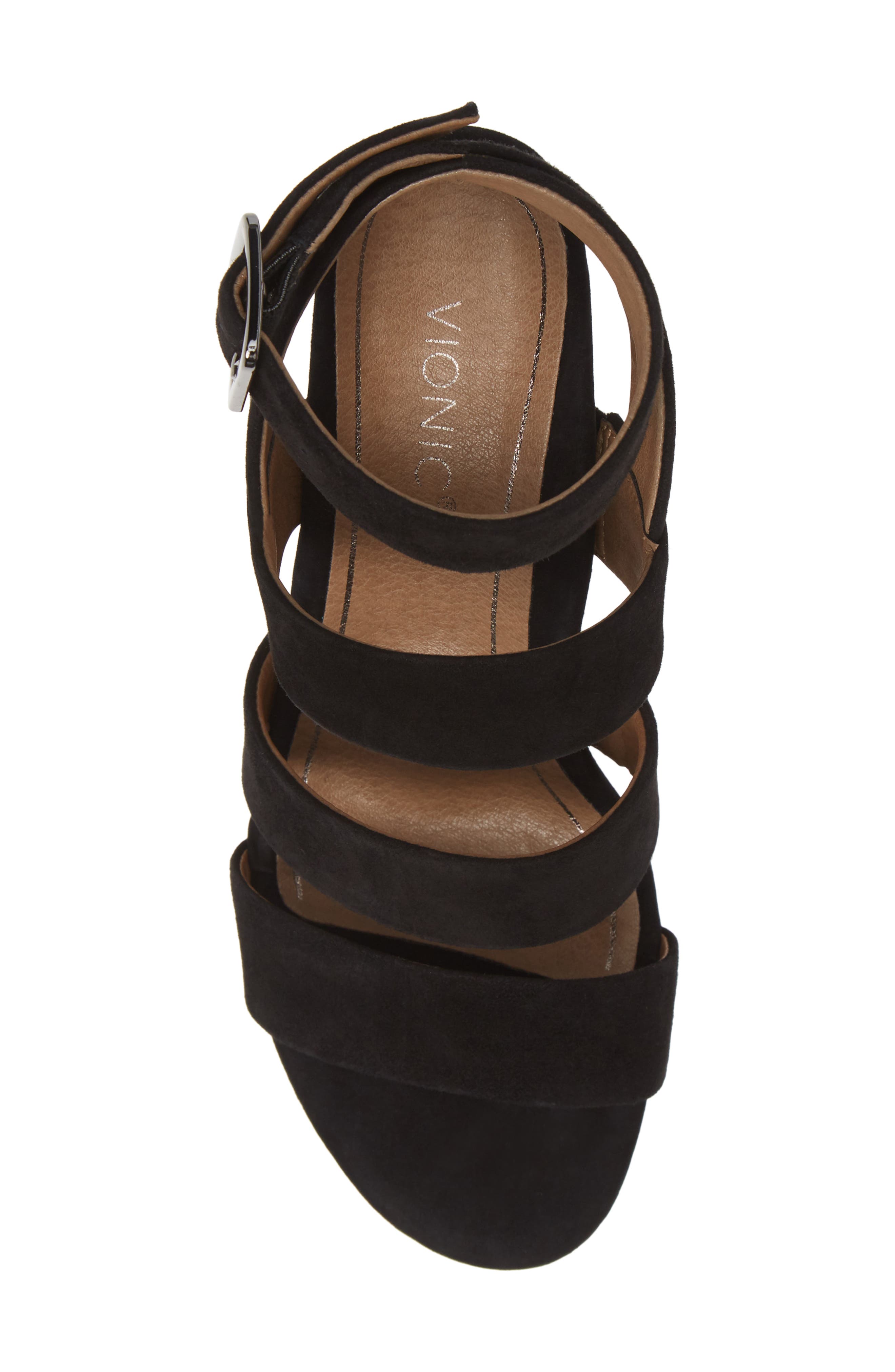 Vionic Blaire Block Heel Sandal, Alternate, color, BLACK SUEDE