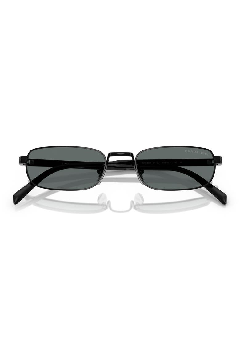 54mm Rectangular Sunglasses, Alternate, color, 1AB5Z154 BLACK