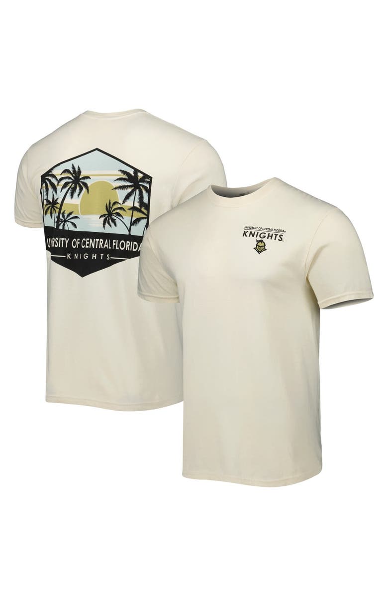 IMAGE ONE Men's Cream UCF Knights Landscape Shield T-Shirt, Alternate, color, Cream