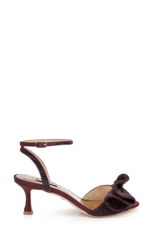 Badgley Mischka Collection Remi Sandal In Burgundy