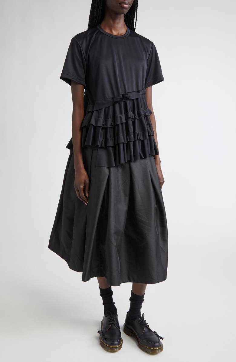 Comme des Garçons Comme des Garçons Tiered Ruffle T-Shirt, Alternate, color, 