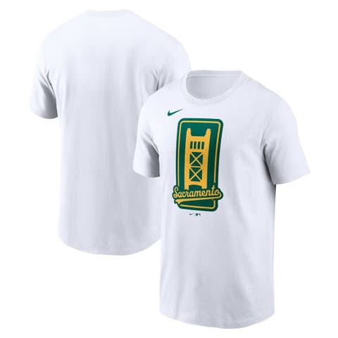 Men's Nike White Athletics Script T-Shirt