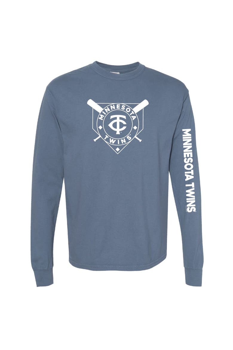 Women's Soft as a Grape Navy Minnesota Twins Pigment Dye Long Sleeve T-Shirt, Main, color, Navy