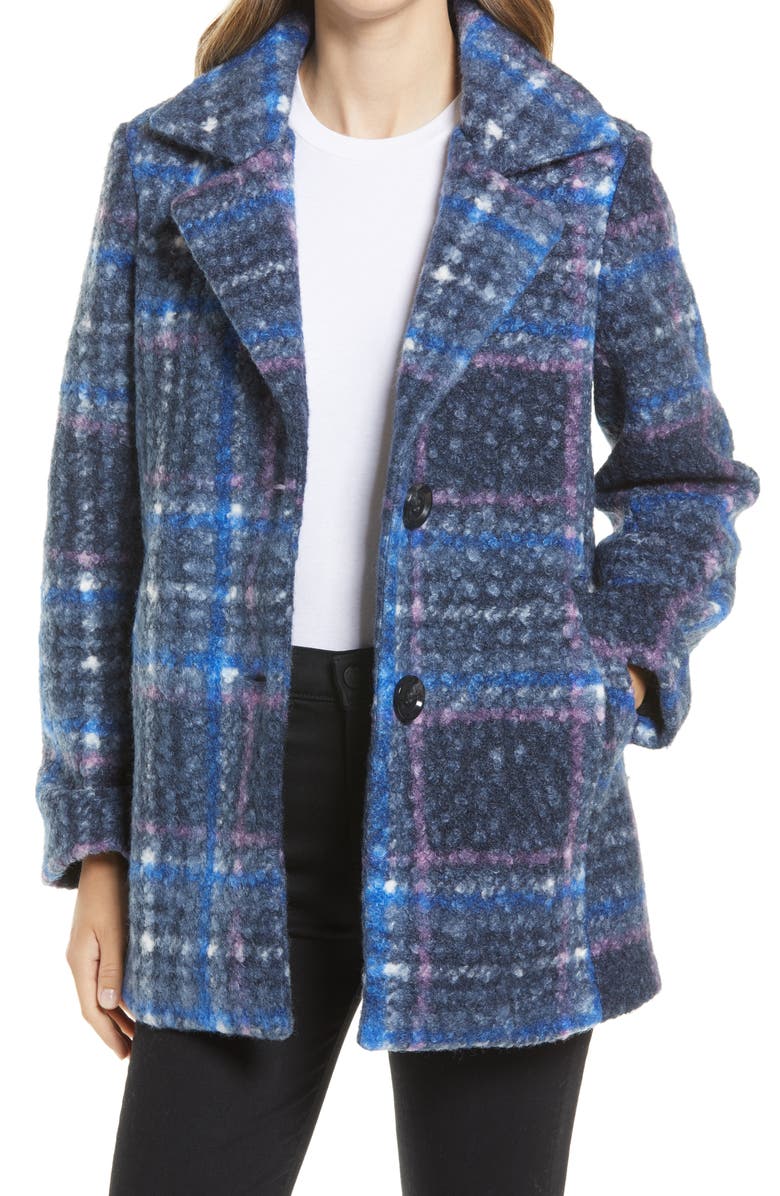 Sam Edelman Plaid Teddy Coat, Main, color,