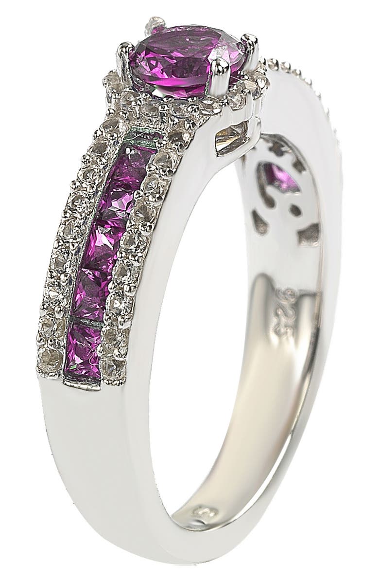 SUZY LEVIAN Sterling Silver Pink Sapphire Bridal Ring, Alternate, color, 