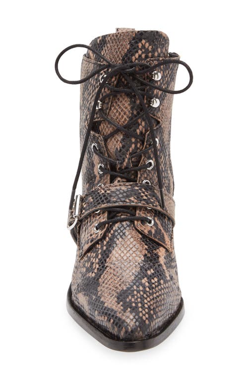 Allsaints Katy Pointed Toe Boot In Brown