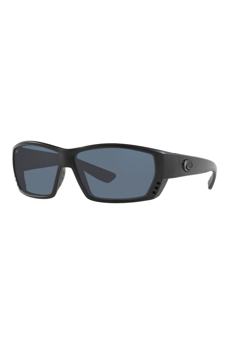 62mm Polarized Sunglasses, Alternate, color, BLACK