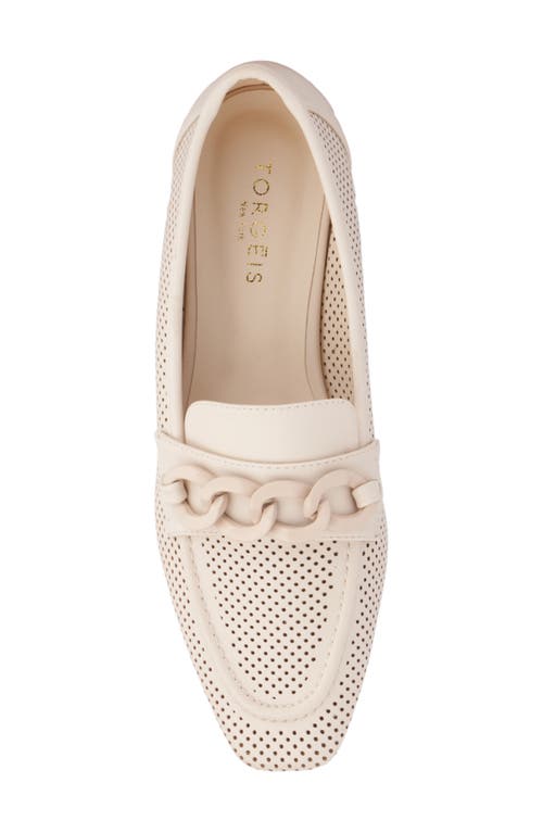 Torgeis Kalina Perforated Loafer In Sand