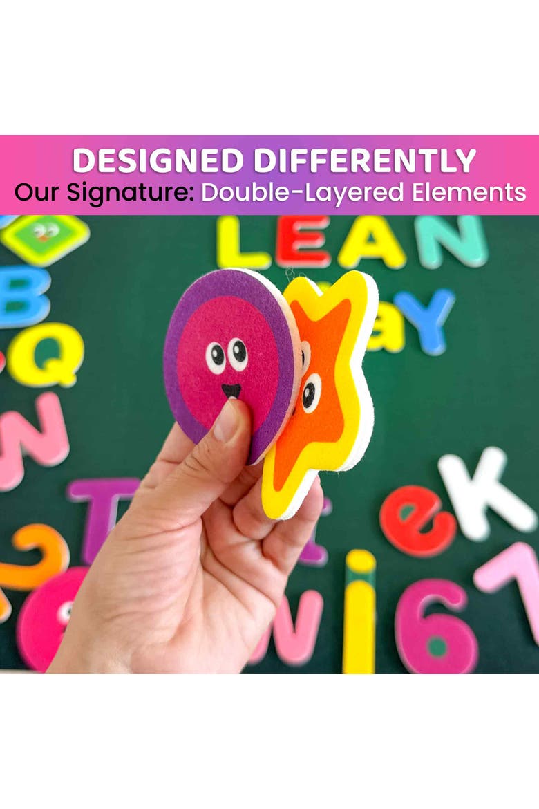 Kids Felt Board Learning Set, Alternate, color, Abc