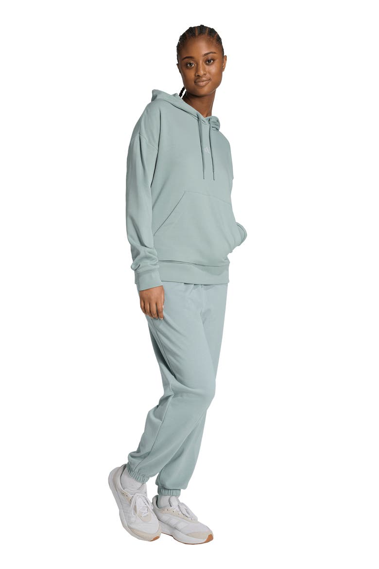 Drawstring Hood Hoodie, Alternate, color, WONDER SAGE/ WHITE