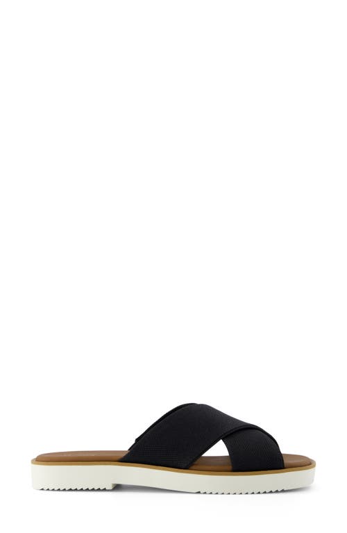Toms Mae Crisscross Slide Sandal In Black