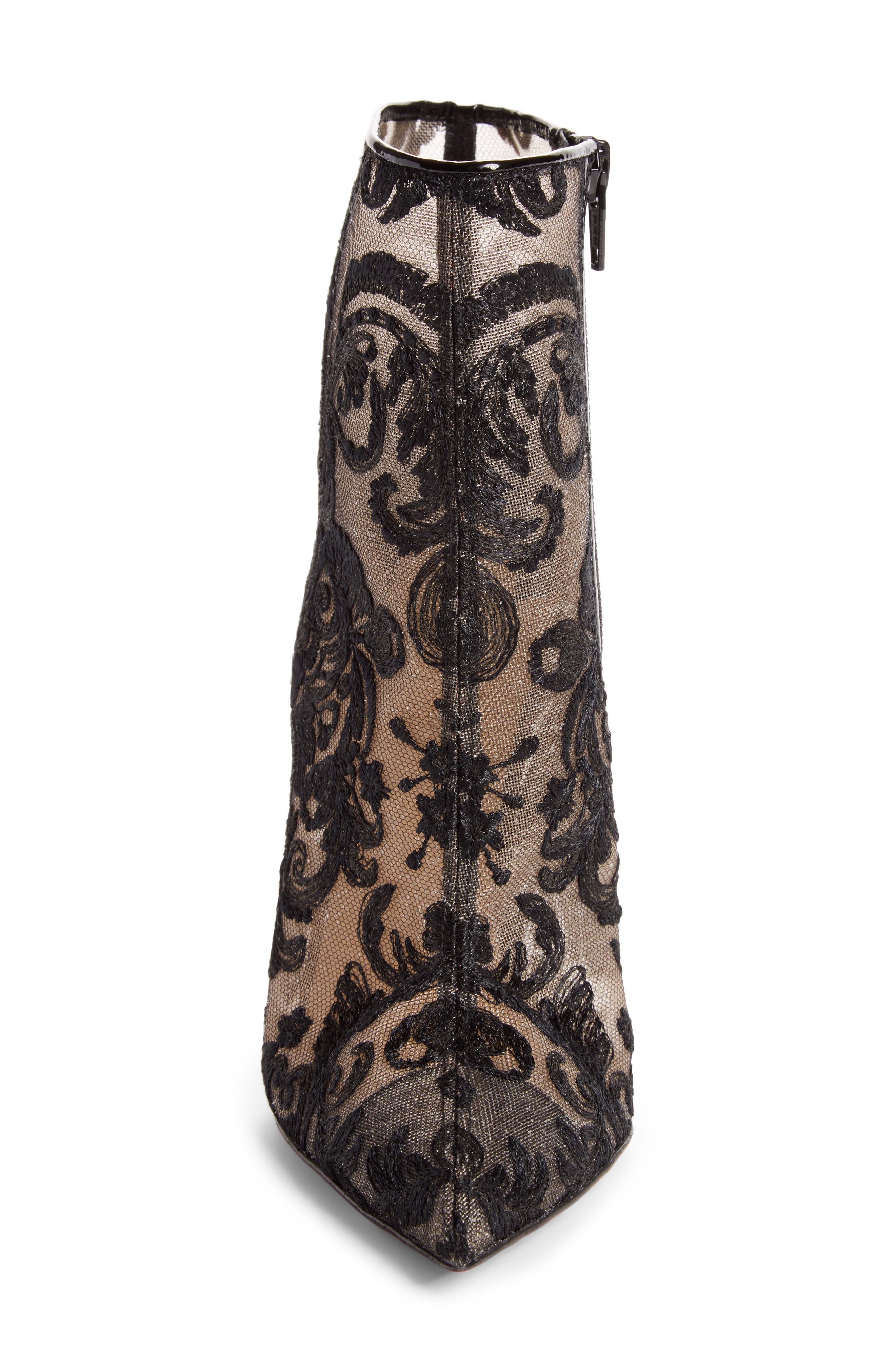 Lace Bootie, Alternate, color, BLACK