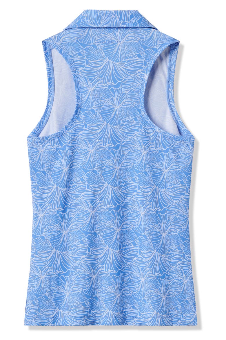 Featherweight Active Racerback Polo, Alternate, color, GRANADA BLUE MULTI