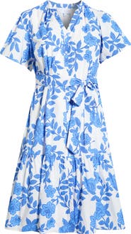 SUGARLIPS Glantis Floral Cora Button Midi Dress