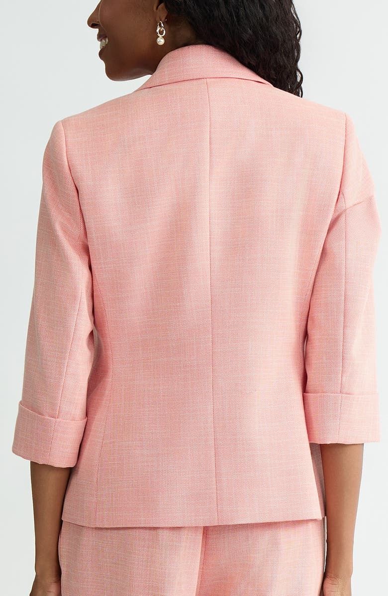 KASPER Cuff Sleeve One-Button Blazer, Alternate, color, 