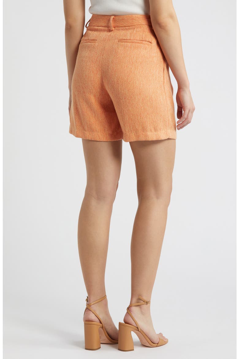 Tweed Bermuda Shorts, Alternate, color, SALMON
