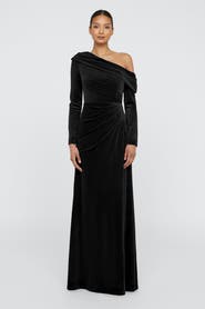 Theia Katniss One Shoulder Gown