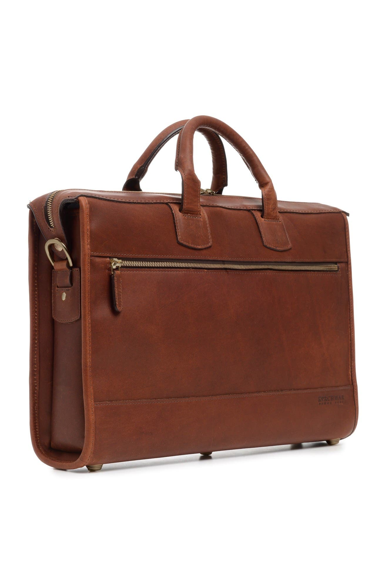 Sawyer Slim Leather Briefcase, Alternate, color, Espresso