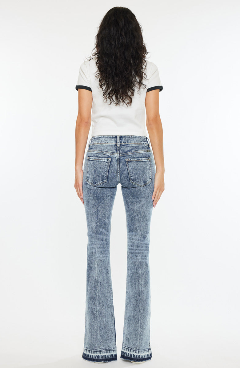 KanCan Maizie Mid Rise Bootcut Jeans, Alternate, color, Medium Blue