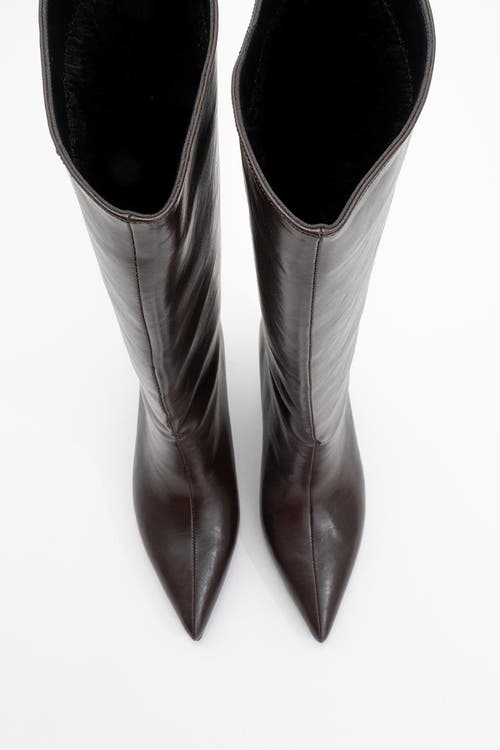 Prologue Shoes Cassandra High Heel Boot In Brown
