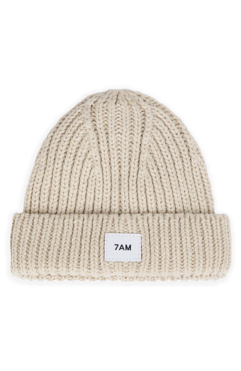 7 A.M. Enfant Kids' Chunky Beanie, Main, color, Sand