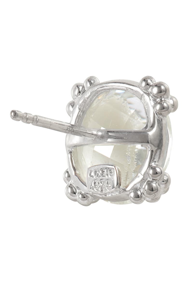 Cluster Topaz Stud Earrings, Alternate, color, WHITE TOPAZ