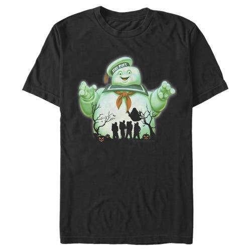 Men's Ghostbusters Halloween Stay Puft Marshmallow Man  Graphic T-Shirt in Black  product