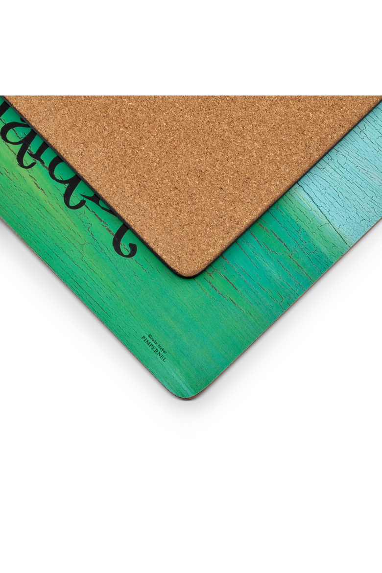 Dans le Jardin Set of 4 Cork Back Placemats, Alternate, color, Multi