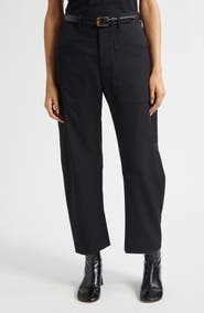 Nili Lotan Shon Wool Barrel Leg Pants