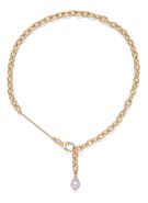 Lady Grey Margot Cultured Pearl Lariat Necklace