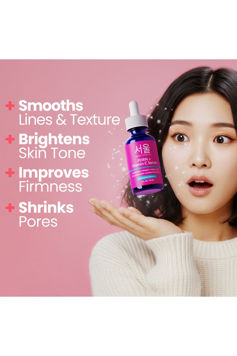 Korean Skin Care PDRN + Vitamin  C Serum, Alternate, color, None