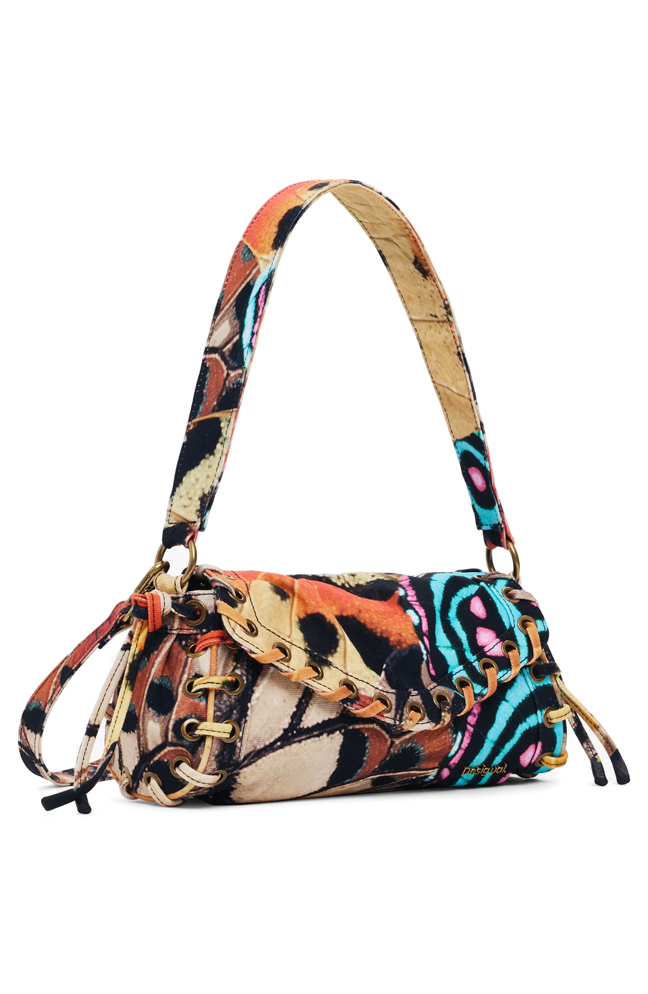 Desigual Print Shoulder Bag, Alternate, color, 