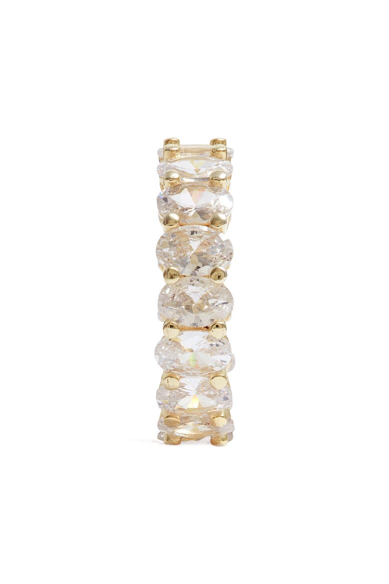 Cubic Zirconia Eternity Band, Alternate, color, GOLD