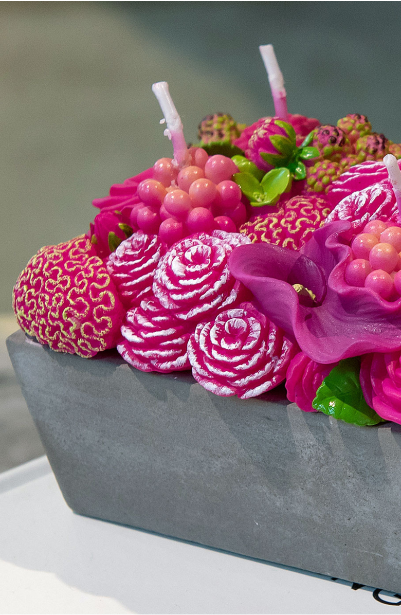 Southlake gifts Floral Fusion Arrangement Candle, Alternate, color, Pink Floral