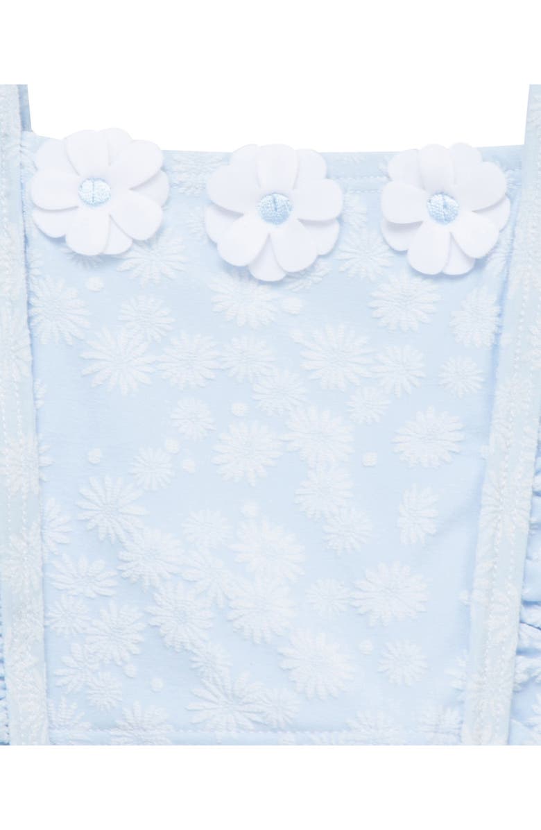 Little Me Daisy Ruffled UPF 50+ Two-Piece Bikini, Alternate, color,