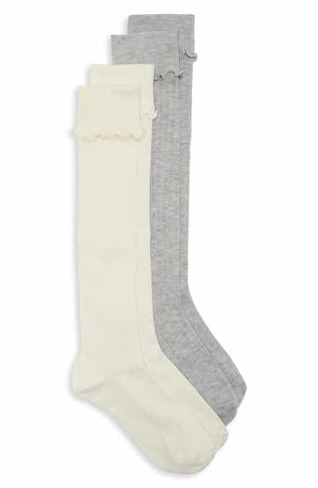Assorted 2-Pack Turn Cuff Knee High Socks