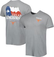 IMAGE ONE Men's Gray Texas Longhorns Hyperlocal Flying T-Shirt
