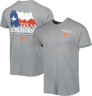 IMAGE ONE Men's Gray Texas Longhorns Hyperlocal Flying T-Shirt