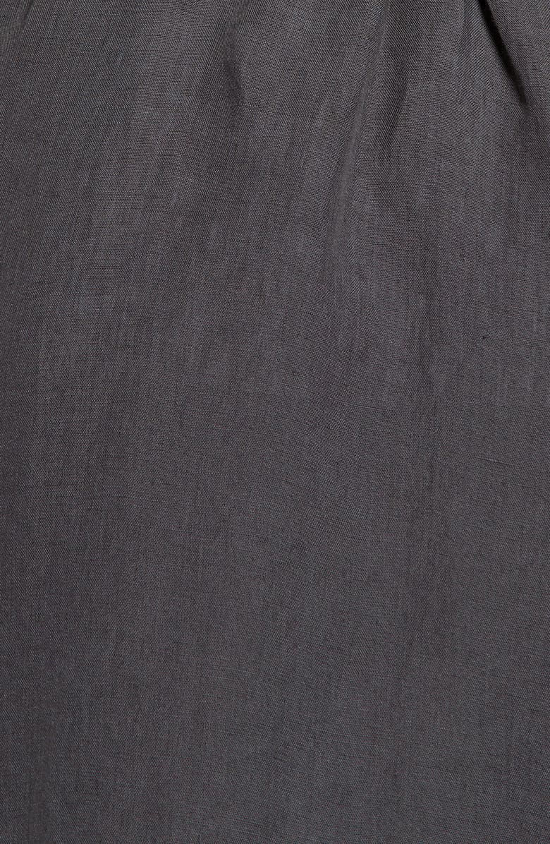 Parachute Gender Inclusive Linen Robe, Alternate, color, Coal